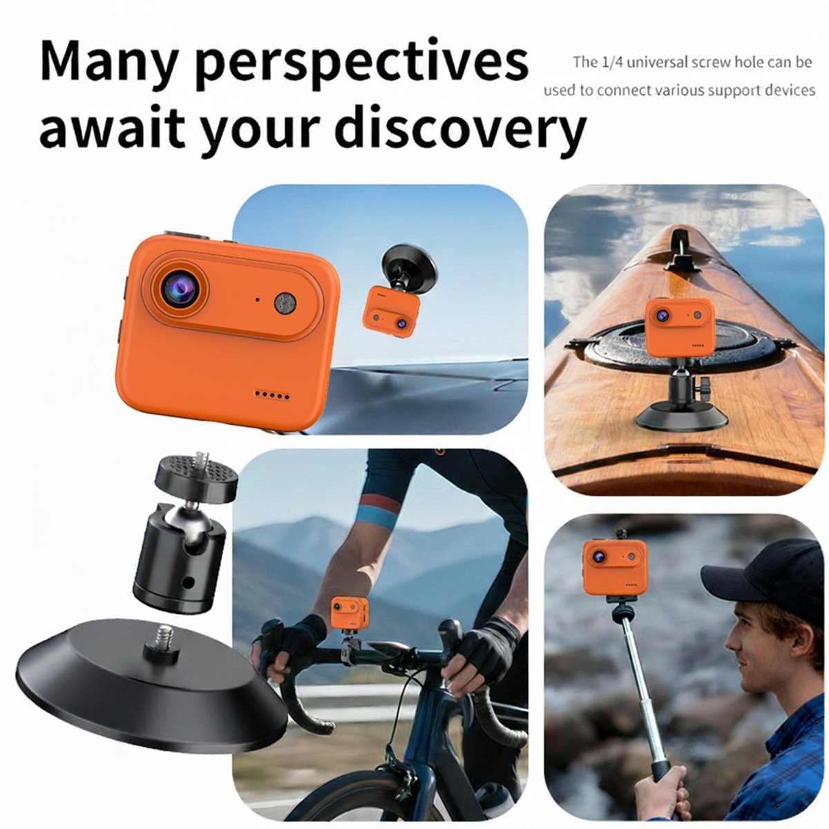 Action Camera 4K - N05R 4K 액션 카메라 2.0인치 HD