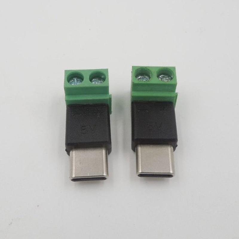 유형 C 남성 - 2Pin 5V 솔더리스 녹색 터미널  - Electronics And Gadgets C 리뷰 및 가격