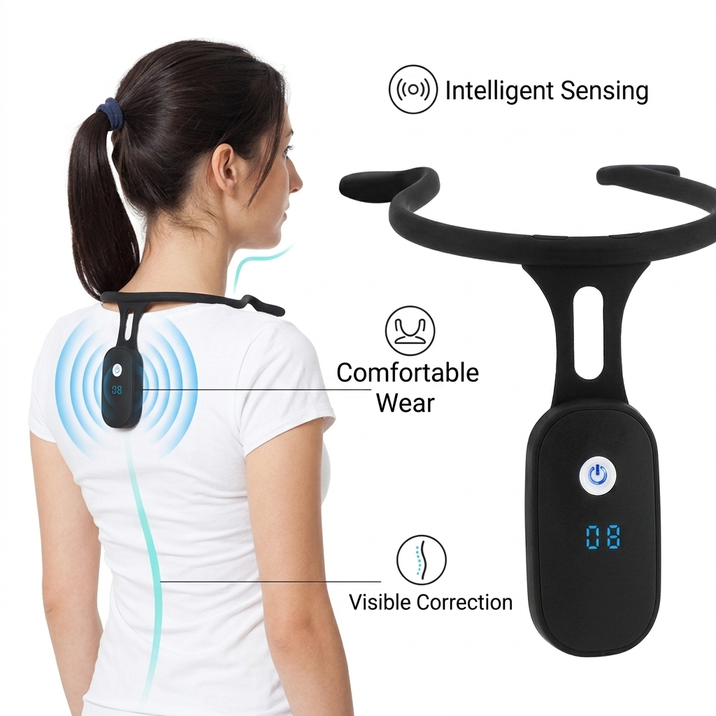 자세 교정기 LCD 디스플레이 실리콘 등받이 지지대 보 - Smart Posture Sensor 리뷰 및 가격