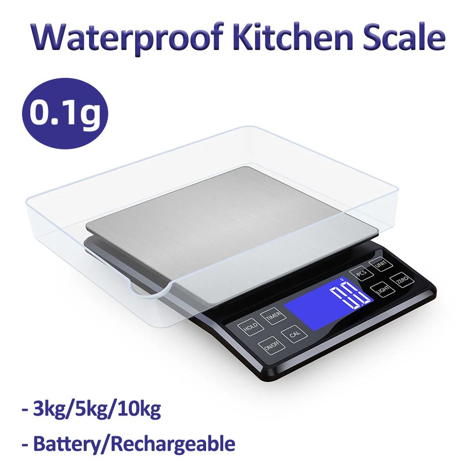 디지털 주방 체중계 고정밀 가정용 방수 스테인리스 스틸 - Kitchen Electronics Gadgets 리뷰 및 가격