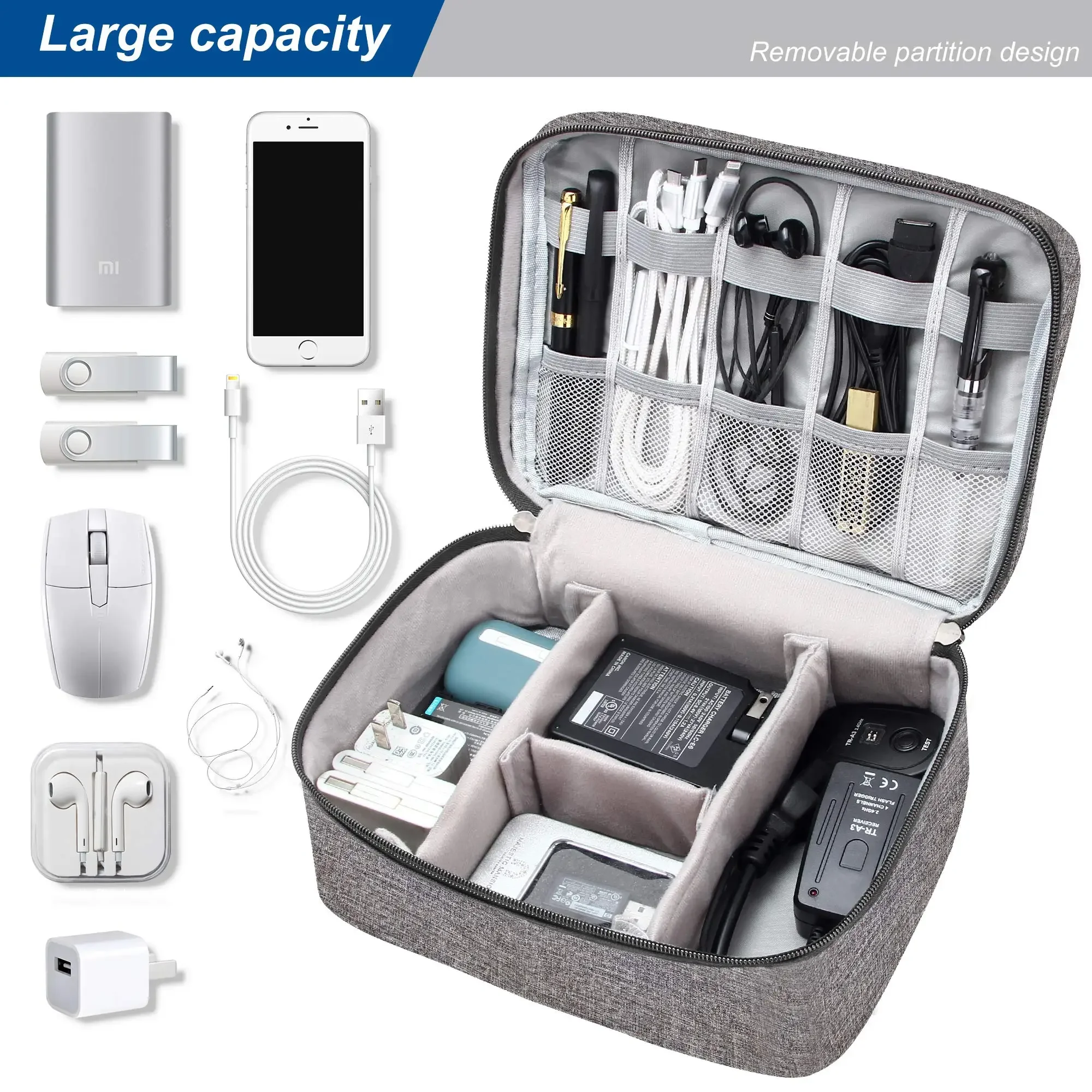휴대용 디지털 저장 가방 USB 가제트 방수 케이블 주 - Electronics Gadgets In China 리뷰 및 가격