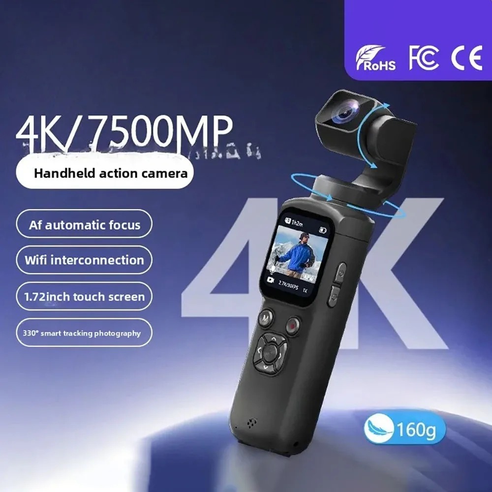 4K HJD05 포켓 3 카메라 330 °   페이스  - Action Camera 4K 리뷰 및 가격