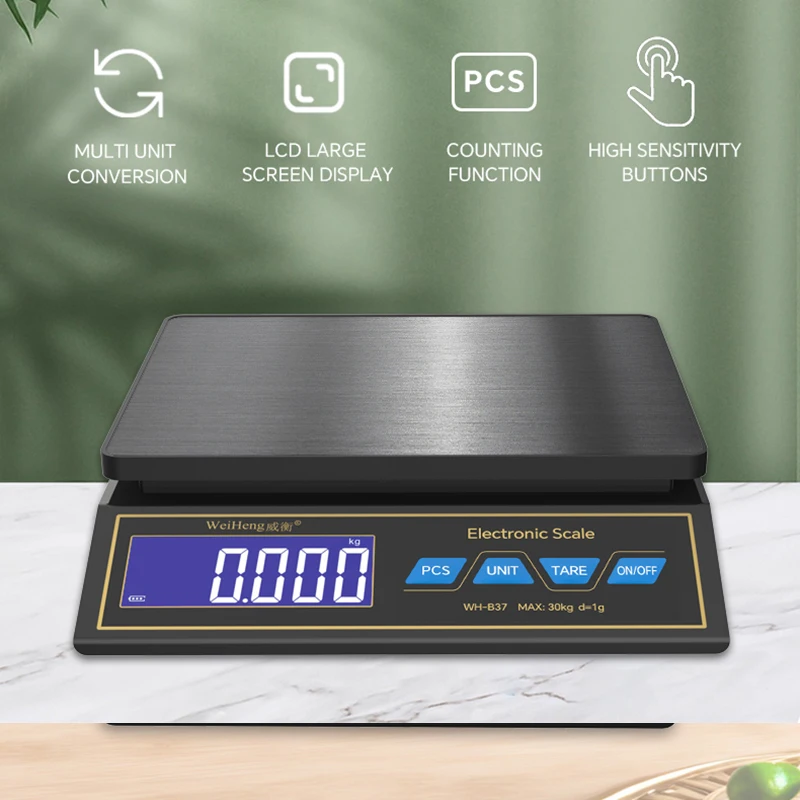 LCD 디지털 주방 저울 30kg/1g 충전식 스테인리 - Kitchen Electronics Gadgets 리뷰 및 가격